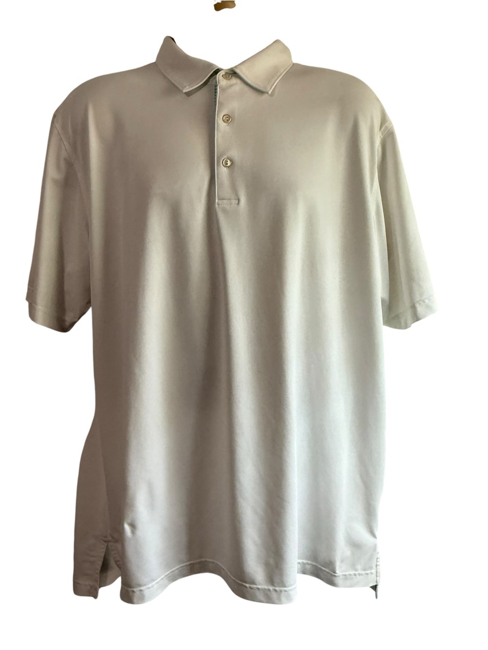 Peter Millar Summer Comfort Polo Shirt Mens XL Off‎ White Golf Performance